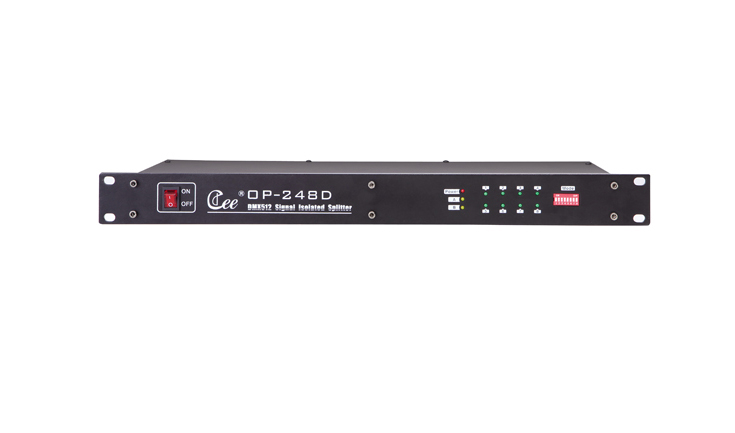 OP-248D 19 Inch Rack Type DMX512 Signal Splitter