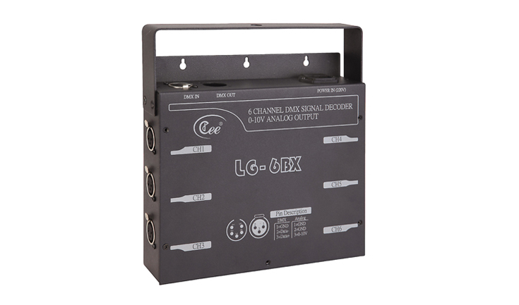 LG-6BX  DMX512 Decoding Distributor