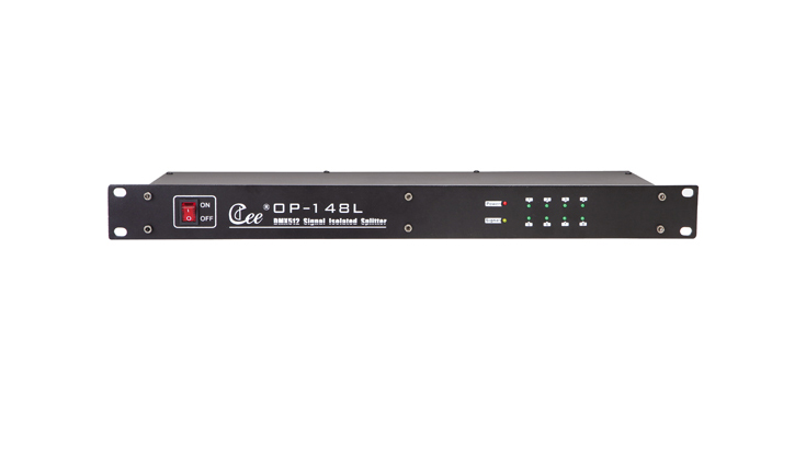 OP-148L  19 Inch Rack Type DMX512 Signal Splitter